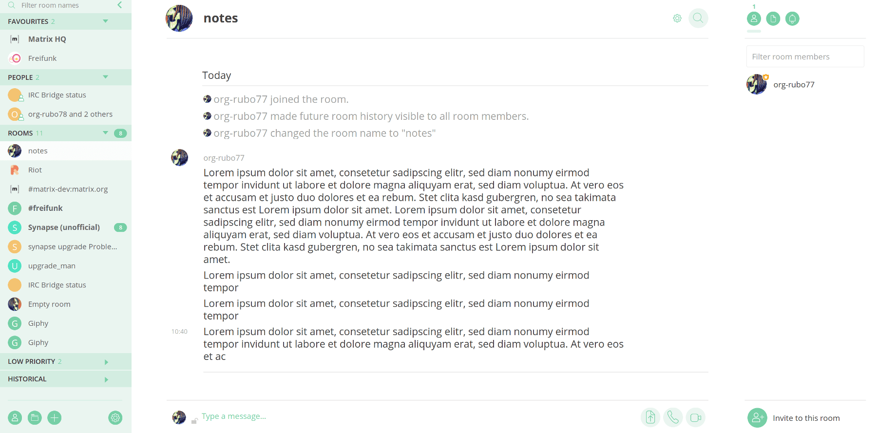 Riot hide typing notifications