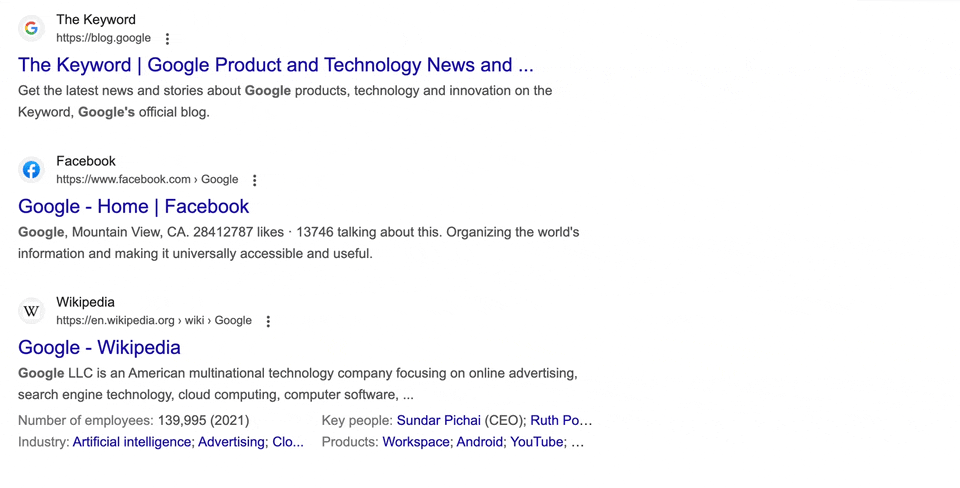 Google Simple