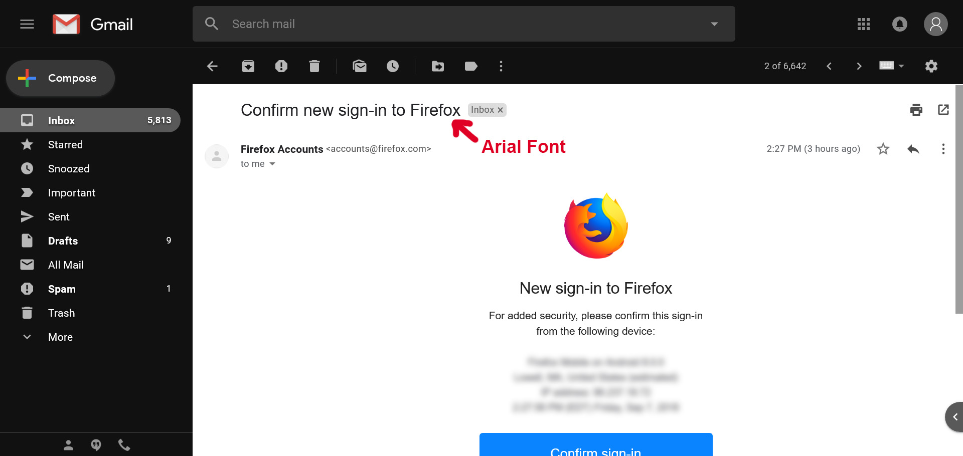 Gmail - Change Google Sans Font