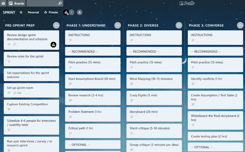 Trello Clean Glassy