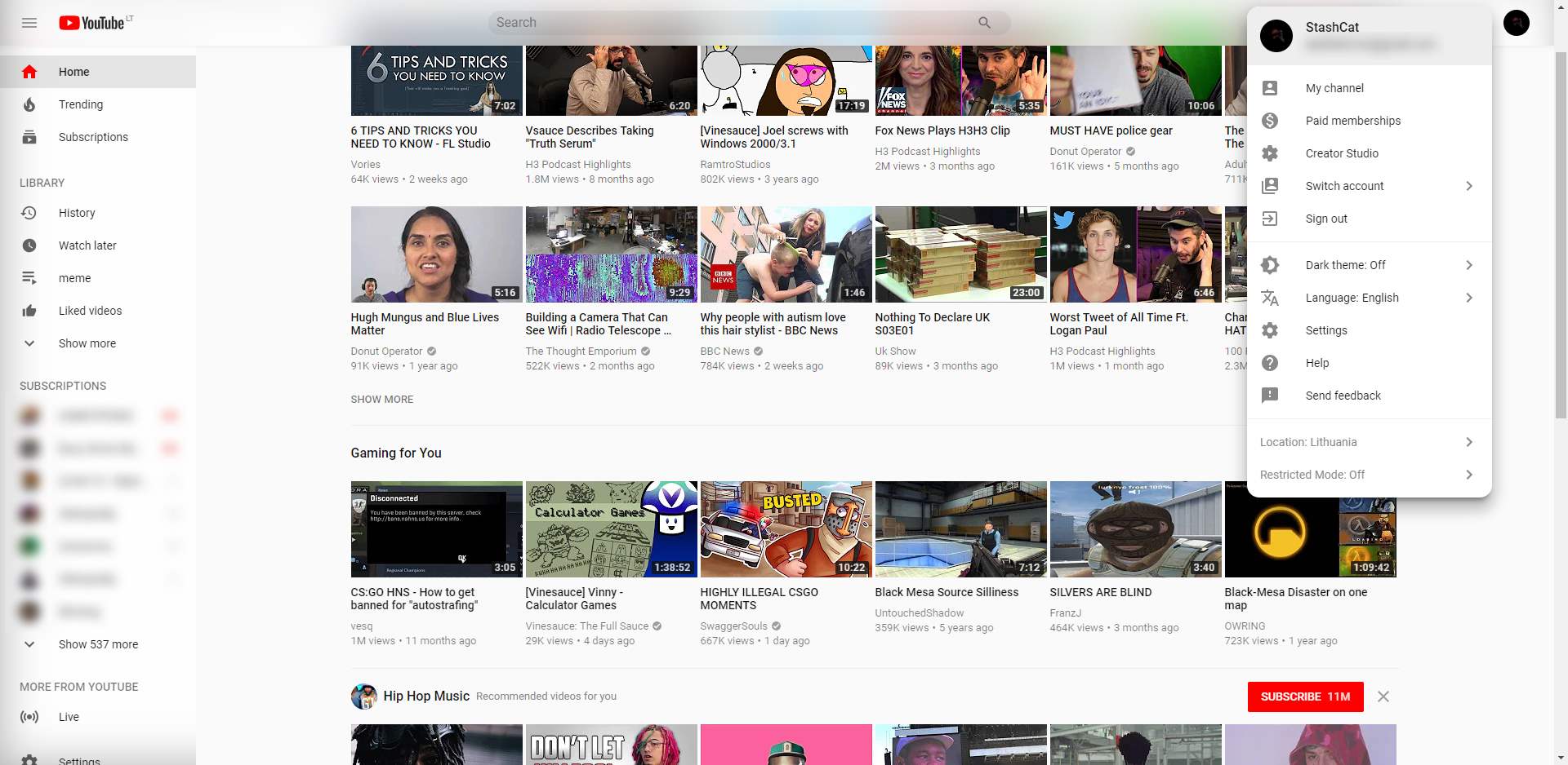 YouTube Glass Design
