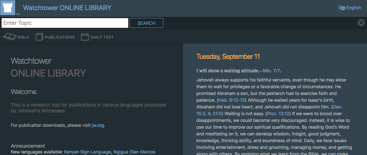 WOL Dark Theme