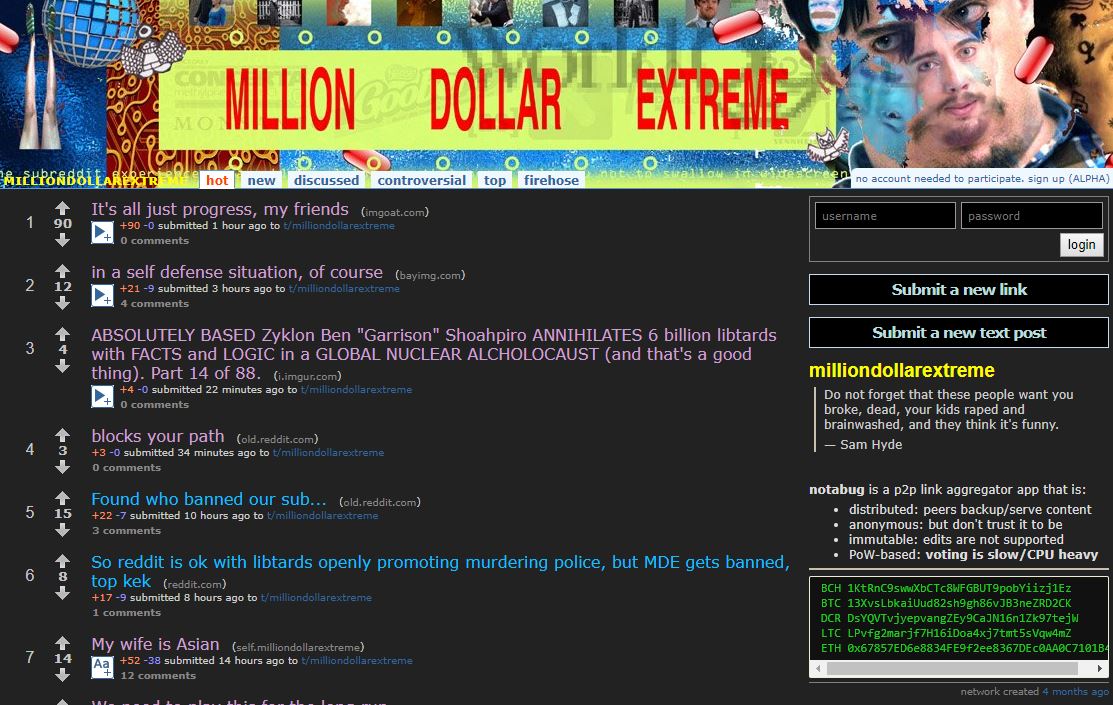 notabug.io MillionDollarExtreme blacc theme