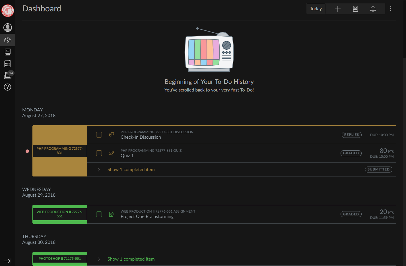 Canvas/Instructure Dark Mode - modified