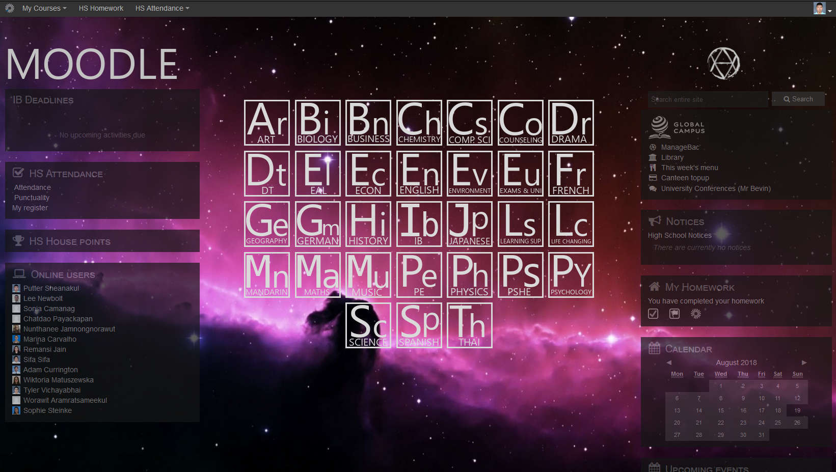 Moodle - Custom background (Opera compatible)