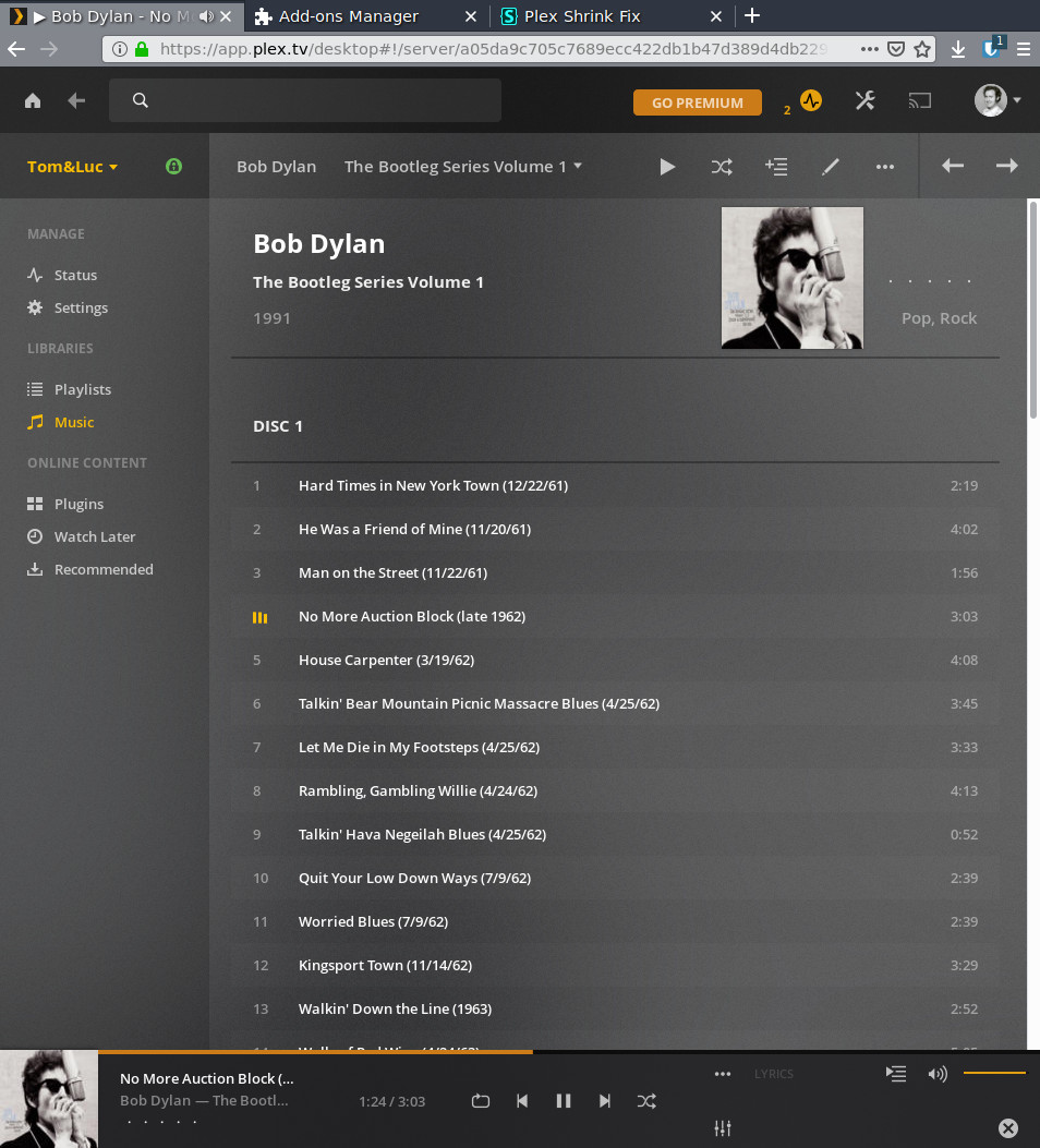 Plex Shrink Fix
