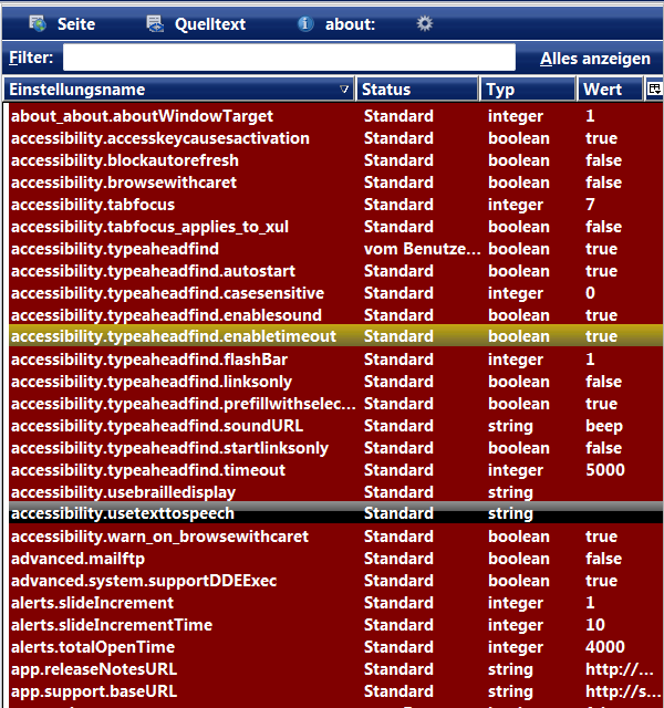 Black Vista - About.Config / Sidebar