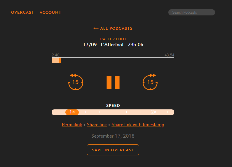 Minified & dark Overcast
