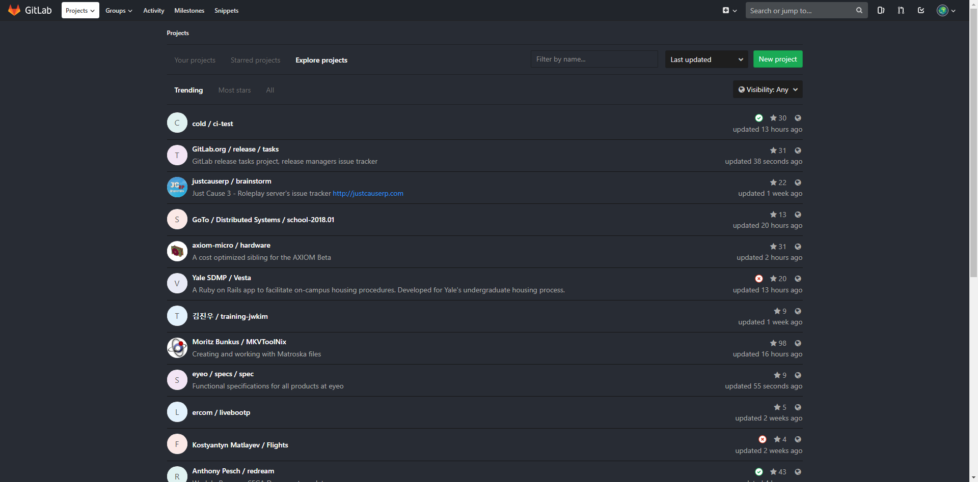 Gitlab/Gitlub Dark Theme