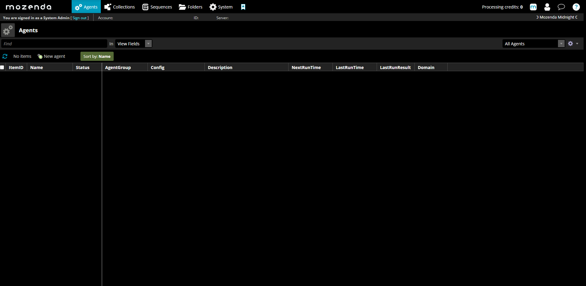 ☽ Mozenda Midnight ☾