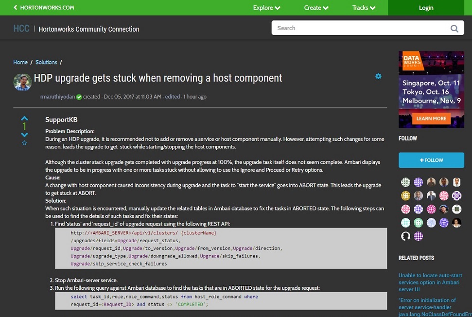 Hortonworks Community Darker