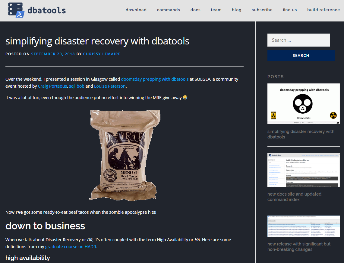 dbatools - partially working