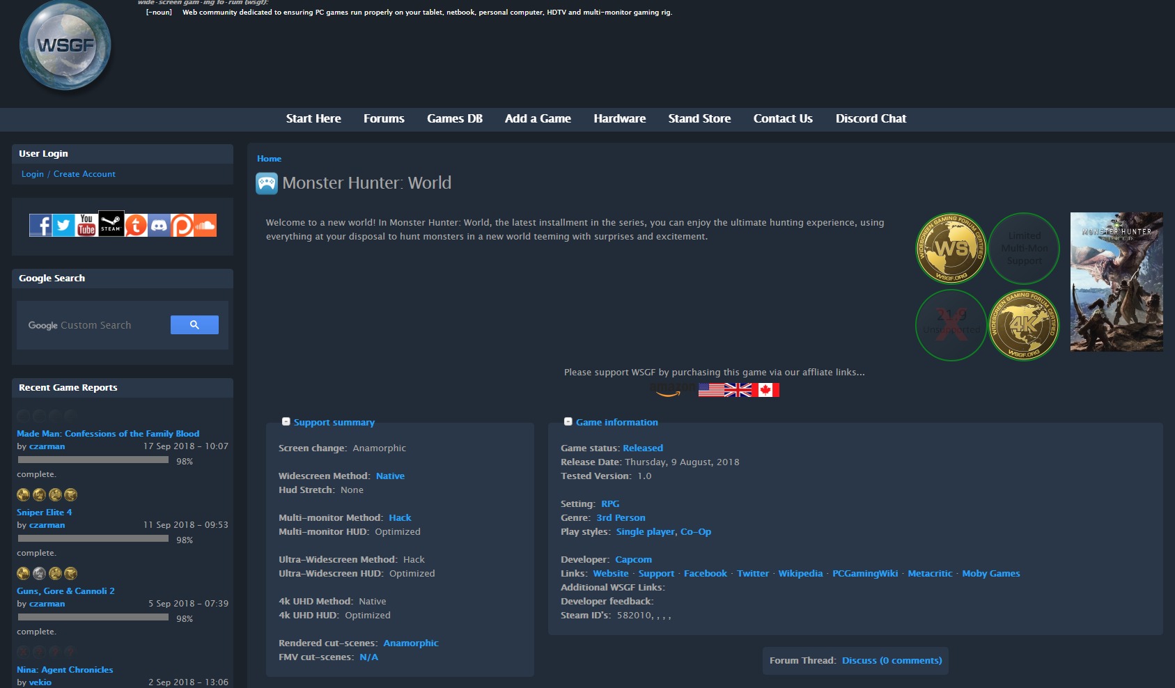 Dark Mode | WSGF