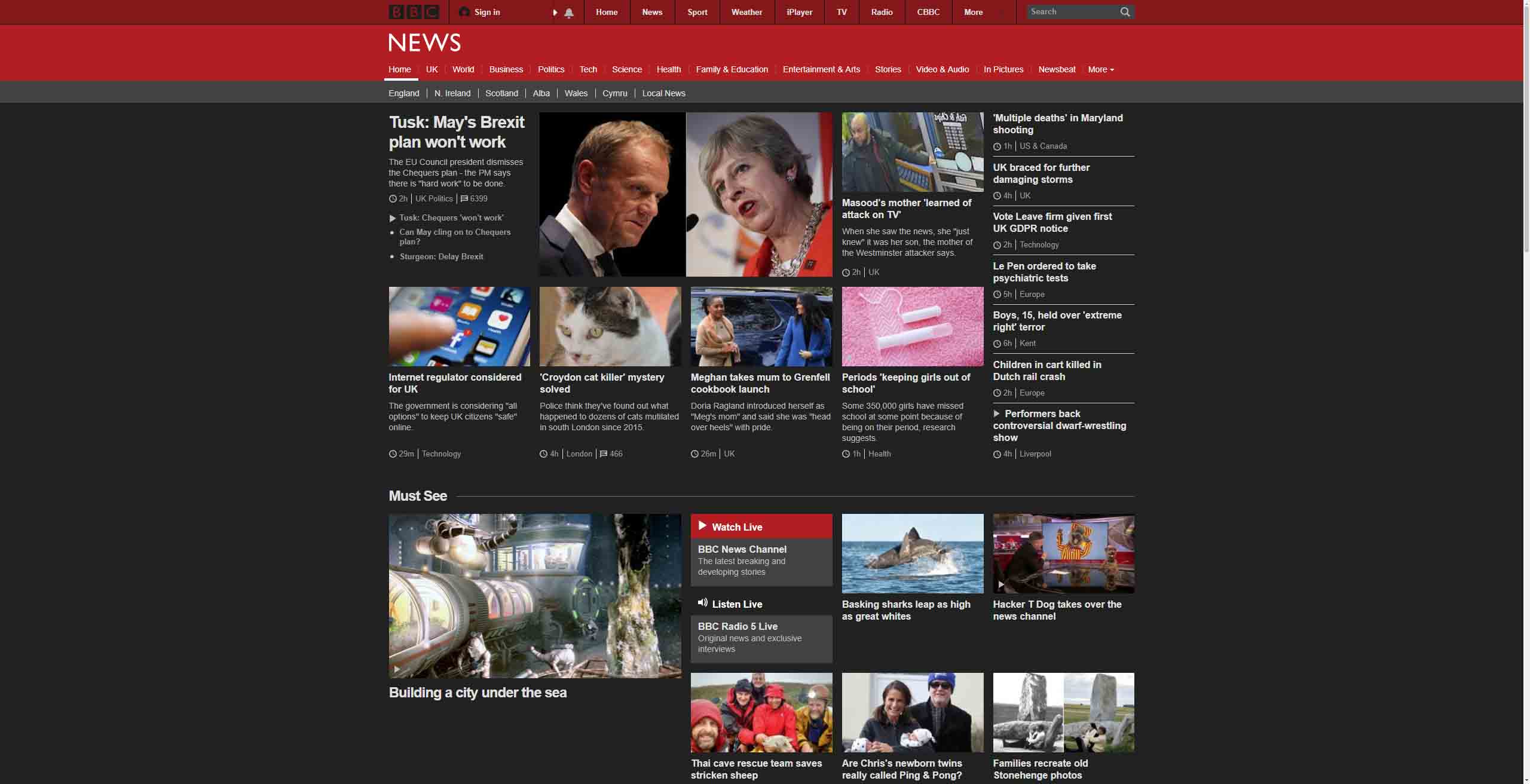 BBC News Dark