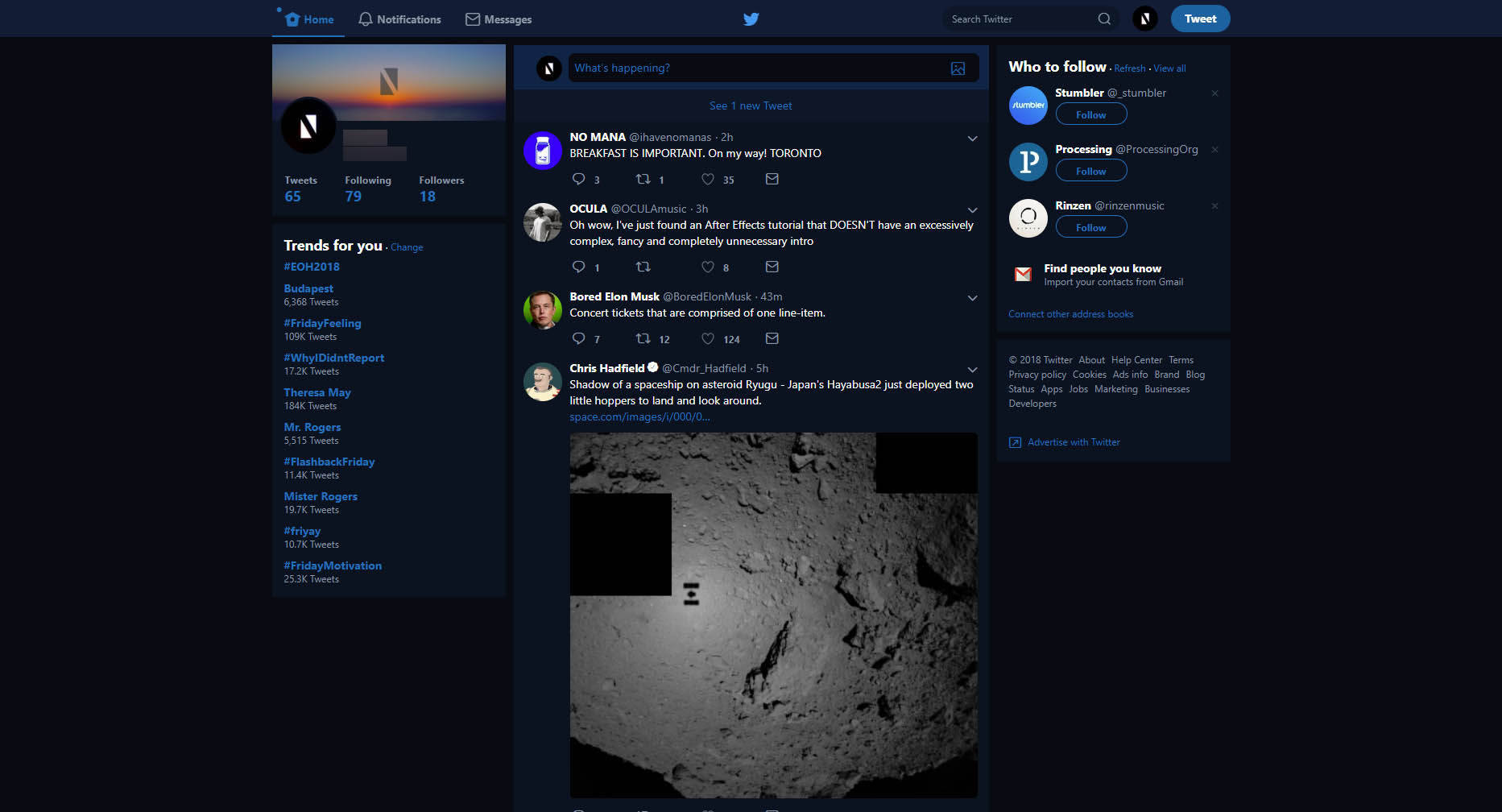 Twitter - Fix for night mode