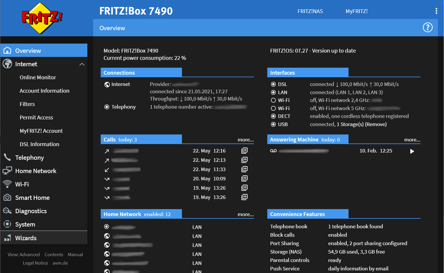 Fritz!Box Dark (FRITZ!OS 7.00 - 7.29)