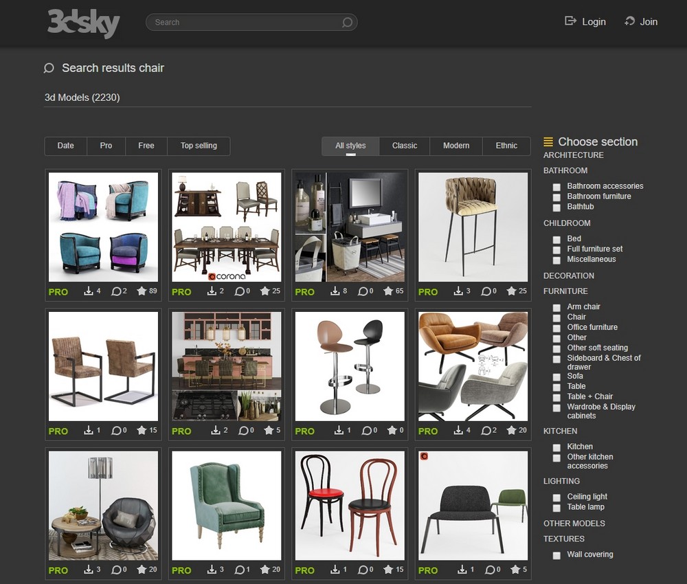 3dsky.org - Dark Theme