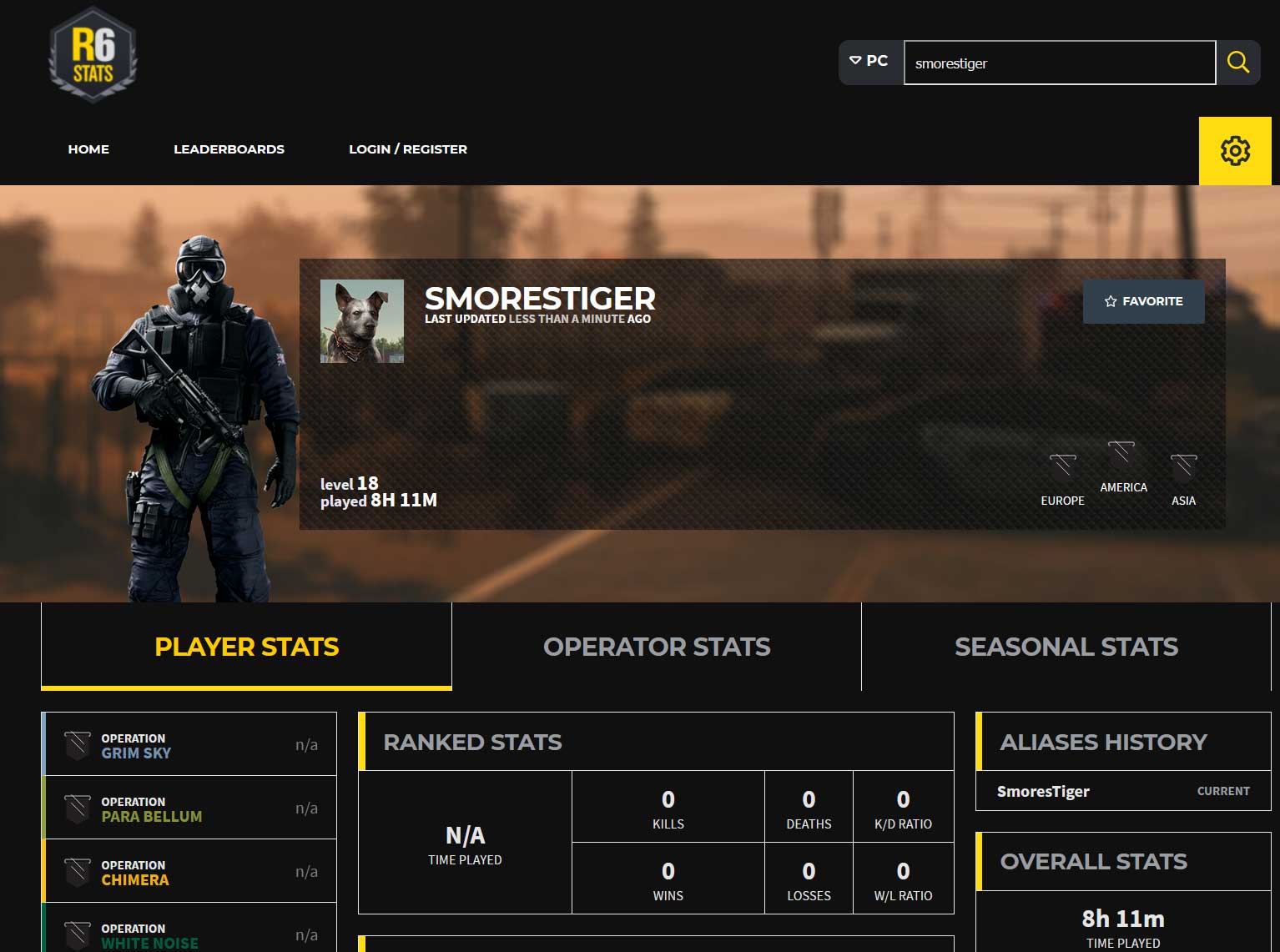 Dark R6Stats
