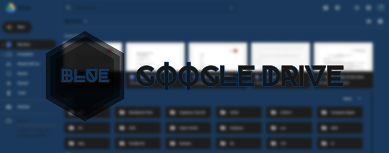 Blue Google Drive by RHIN0X