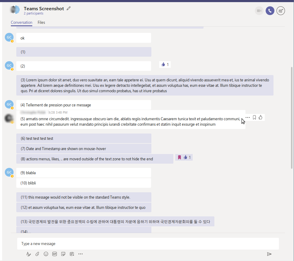 Compact Microsoft Teams for Light theme