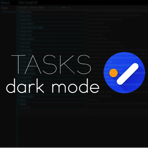 Google tasks CANVAS darkmode