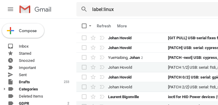 Gmail 2018 Cozy