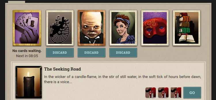 Fallen London - Remove Specific Discard Buttons