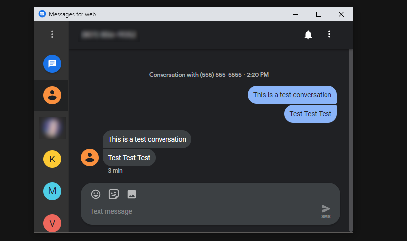 Android Messages - Compact