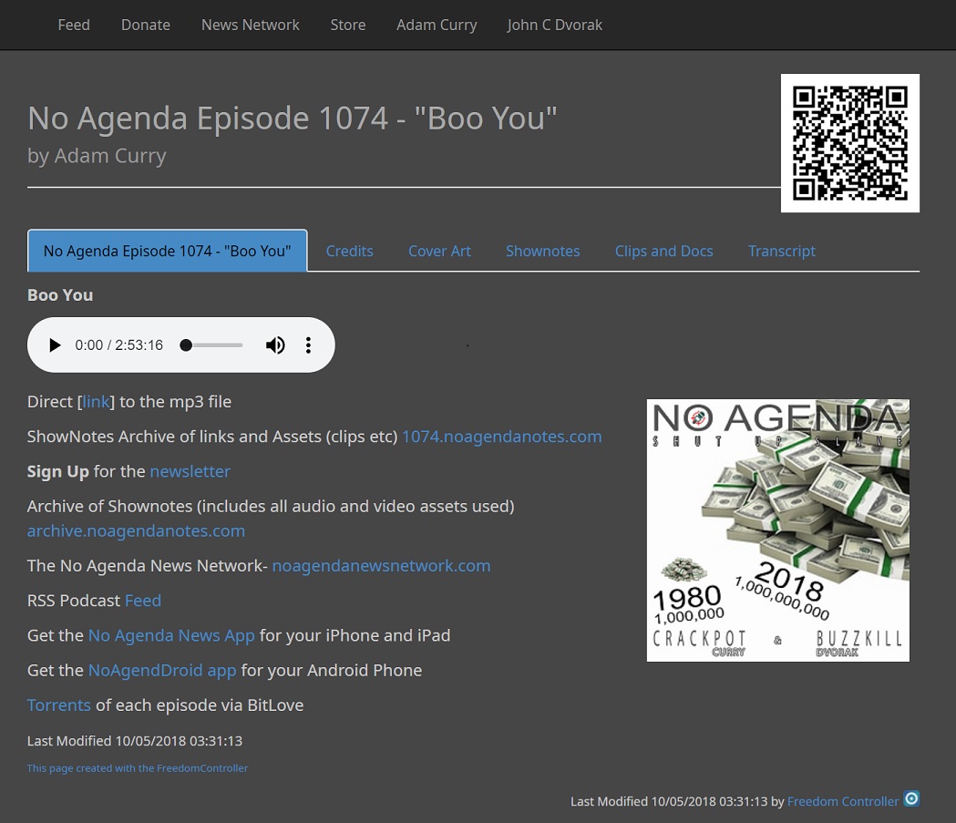 Dark No Agenda Episodes