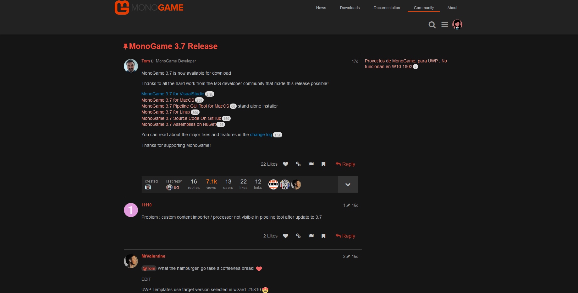 MonoGame Community Dark