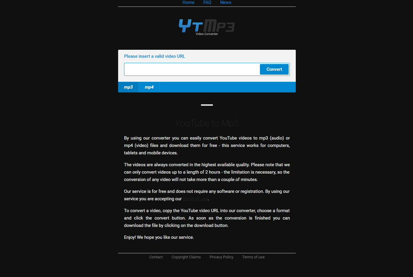ytmp3 dark