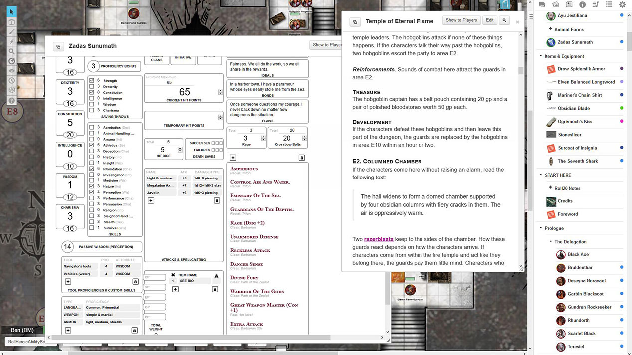 Roll20 Larger Handout Fonts