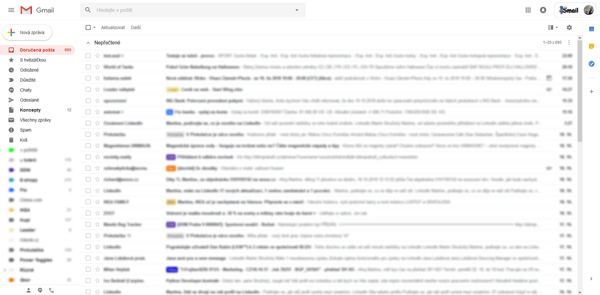 Gmail 2018 – bring back the old fonts