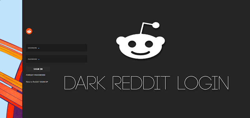 Dark Reddit Login by RHIN0X