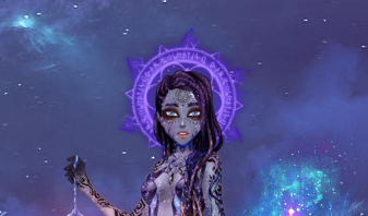 Runes Animées Violettes (rotation)