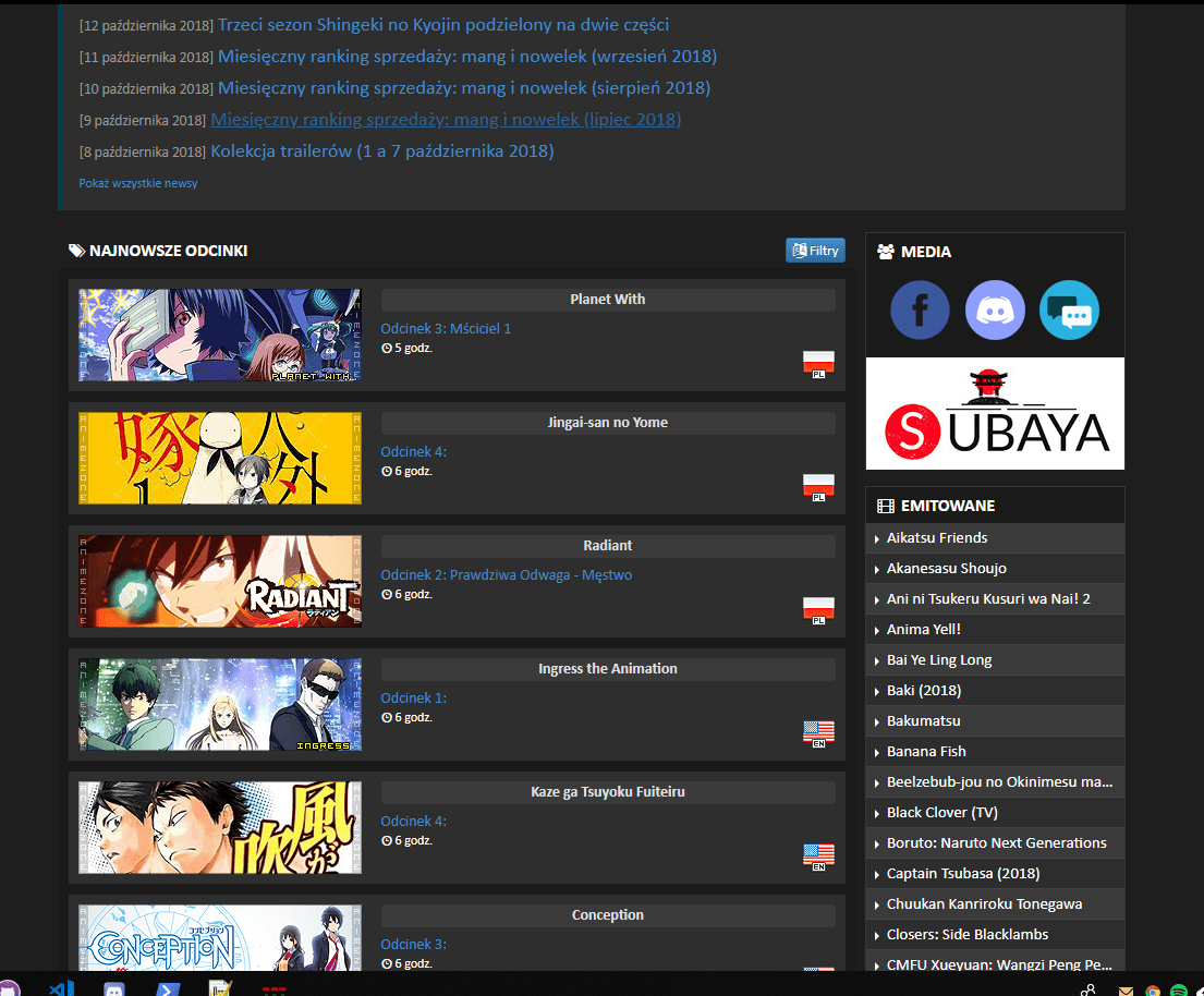 AnimeZone.pl [Dark theme] - Updated