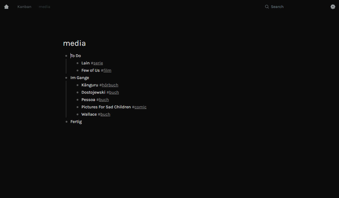 Dark Workflowy (redesign)
