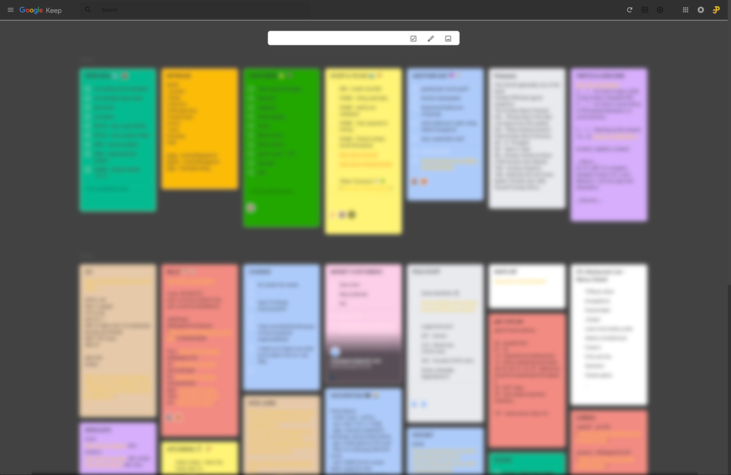 Google Keep - Edit of DarkNote, v1.1 *not working
