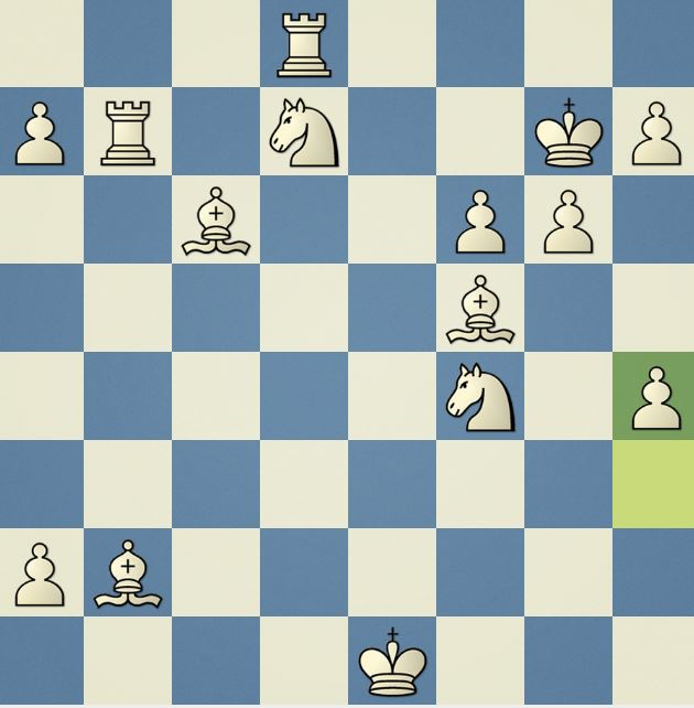 Lichess Board All White Pieces