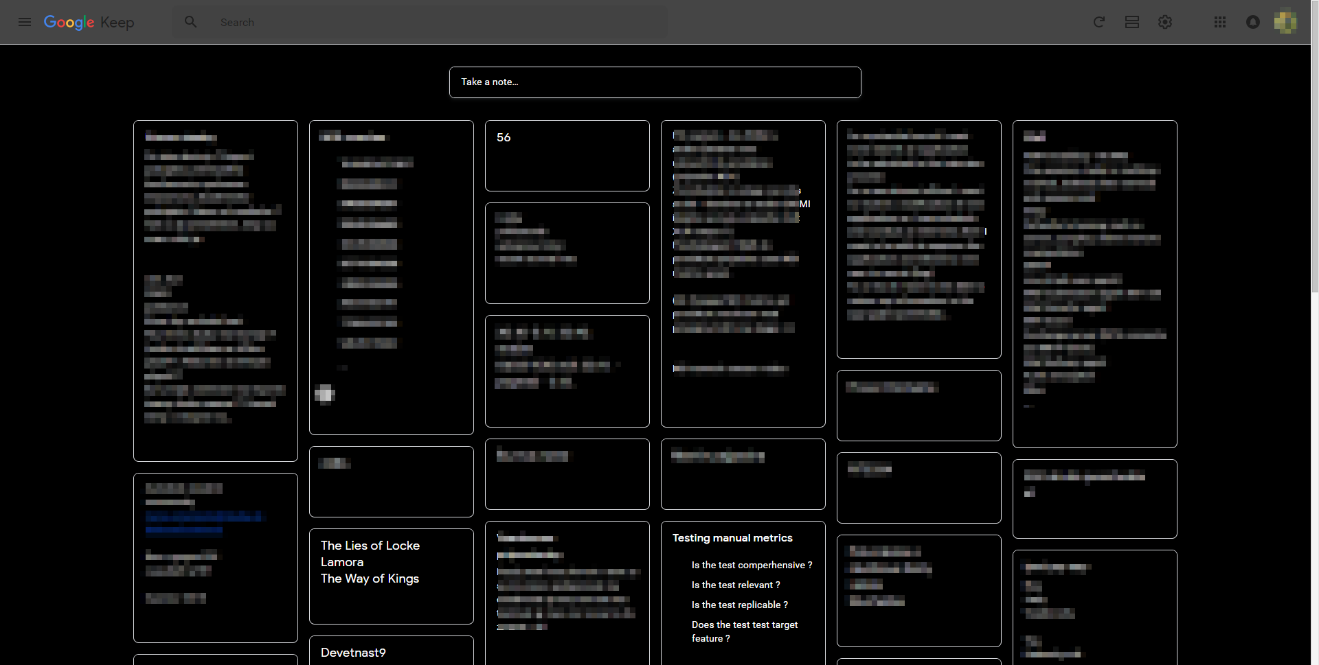 Google Keep DarkTheme