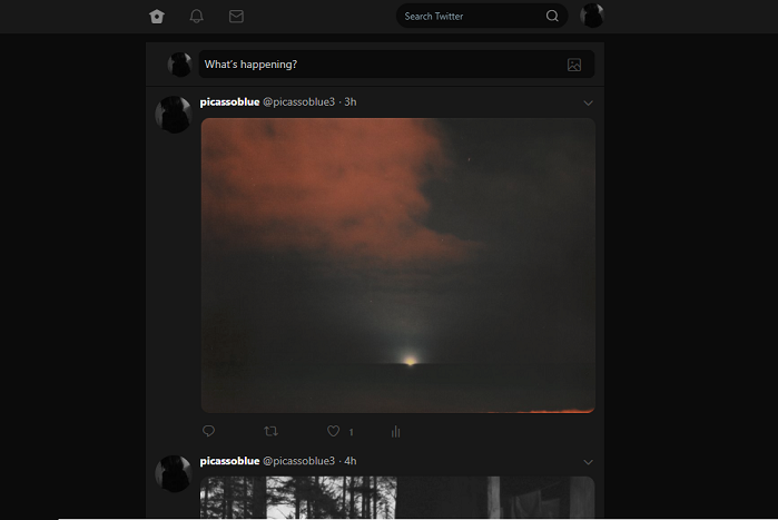 Minimal Dark Twitter