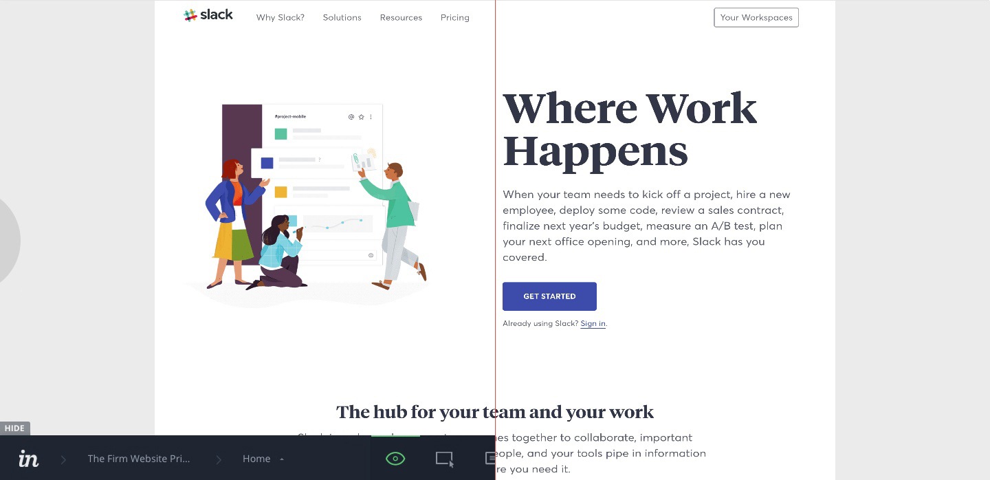 Invision Presentation Mode (Remove Interface)