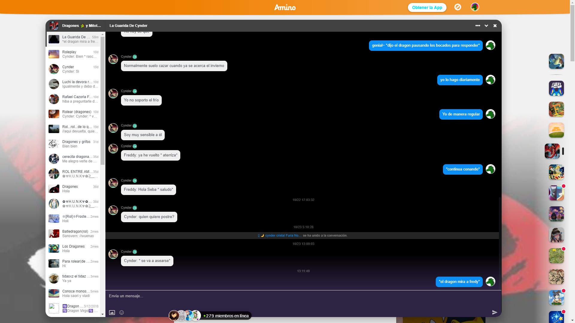 Big Dark Chat (Amino)
