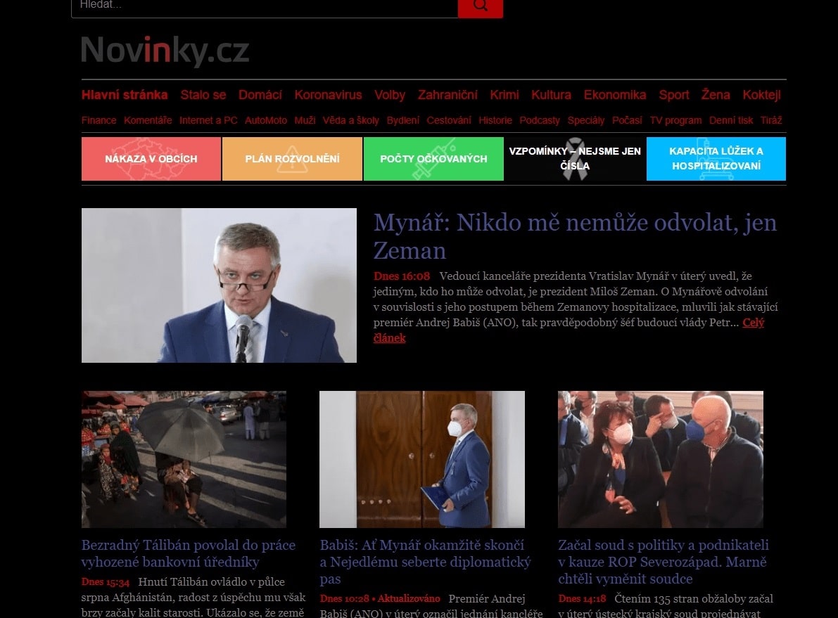 Novinky.cz Dark Theme