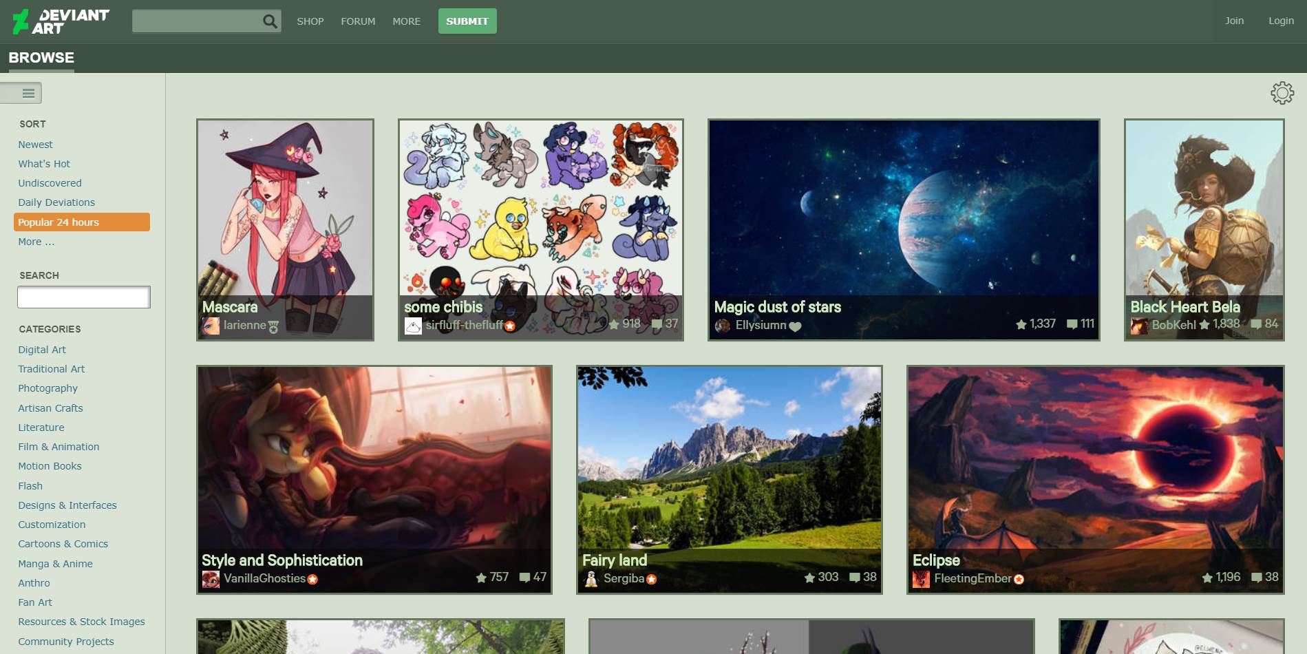 DeviantArt+ show Titles (Classic Site Only)