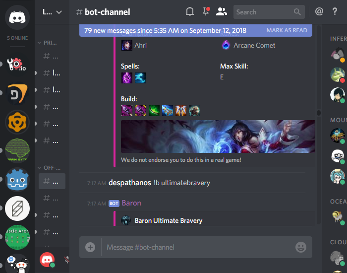 Discord - Auto-Hide Channels/Members List