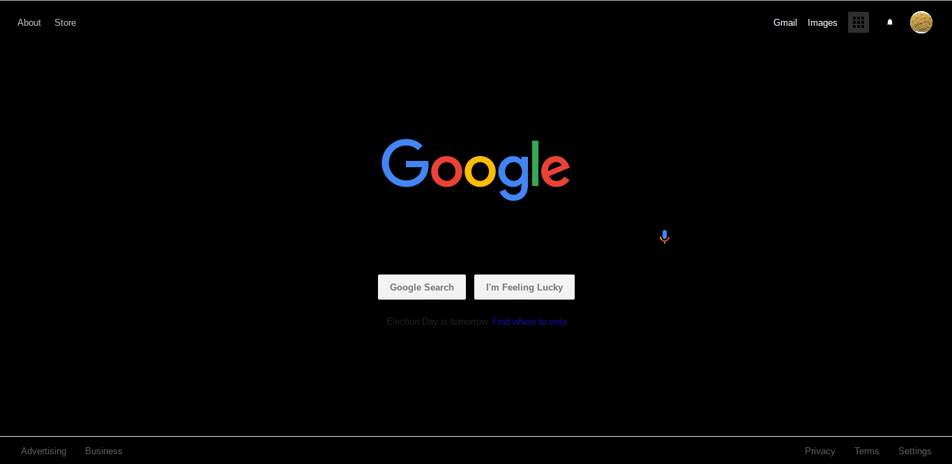Pure Black Google