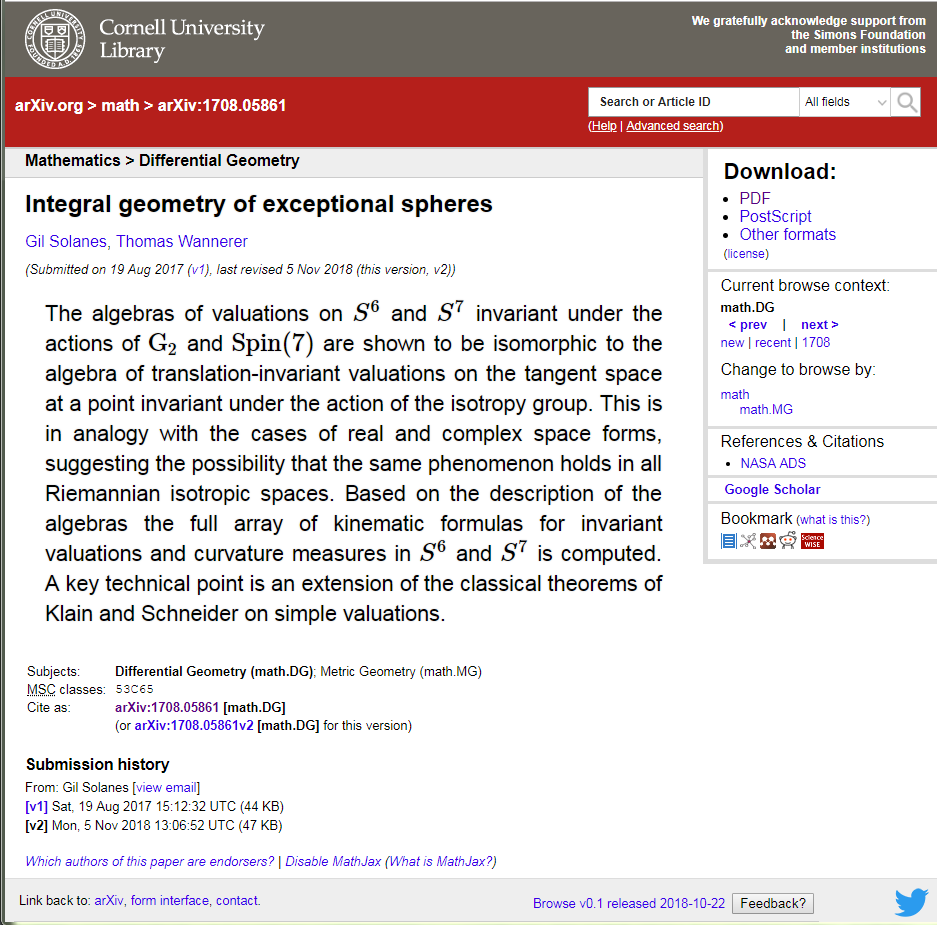 arxiv readable abstract