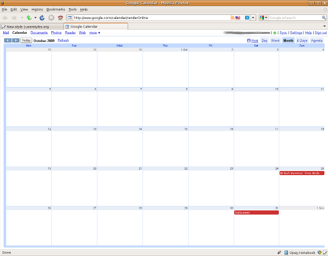 Google Calendar SLIMLINE by 1jackjack