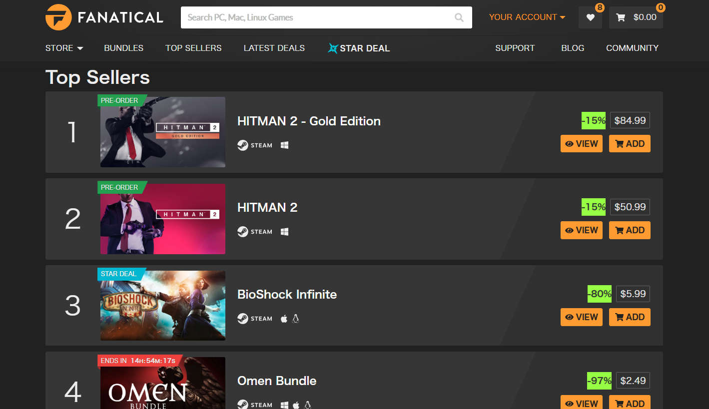 fanatical sale